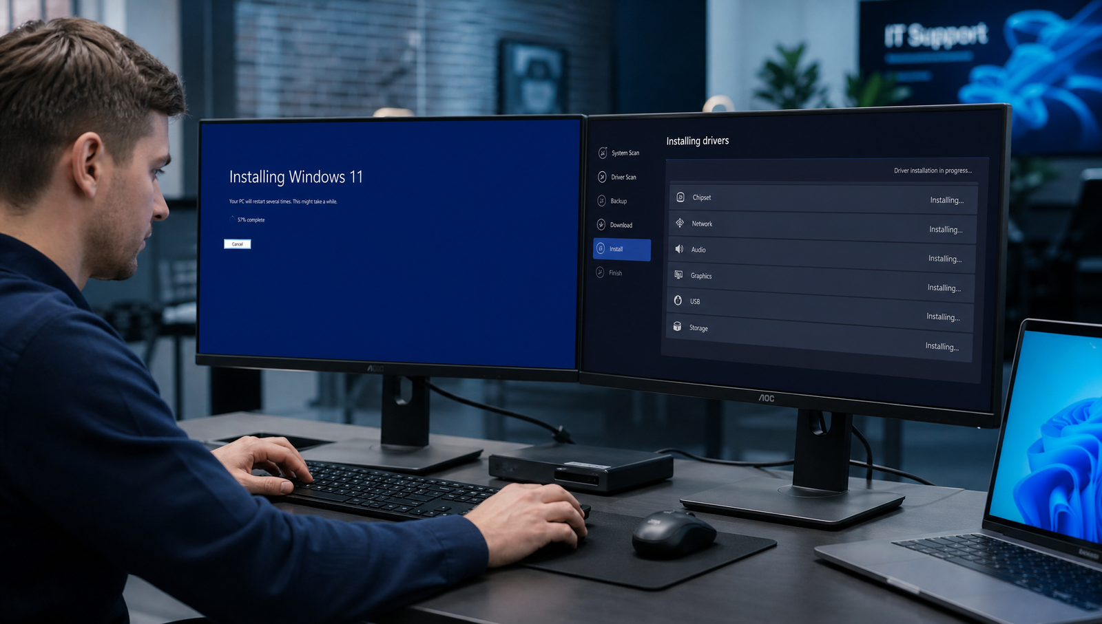 Instalação de Drivers & Software